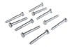 Colony #HHC-607 - Hex Cap Bolts Chrome 1/4 inch x 2 inch