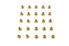 V-Twin #A-8226 - Clutch Rivets Brass