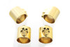 V-Twin #90037 - Skull Pushrod Cover Cup Set Gold