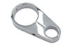 V-Twin #03-6223C - Chrome Oil Line to Frame Clamp
