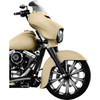 Klock Werks #KWW-01-0210-2014 - Flare® Windshield - 8-1/2" - Dark - Smoke - '14-'25 FLH