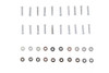 Colony - M8 Rocker Box Cover Allen Screw Kit Chrome