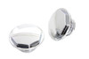 Wyatt Gatling #4704 - Chrome Button Head Hexagon Vented and Non-Vented Gas Cap Set