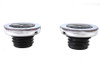 Wyatt Gatling #78575 - Chrome Skull Style Vented and Non-Vented Gas Cap Set