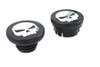 Wyatt Gatling #78641B - Black Skull Style Vented and Non-Vented Gas Cap Set