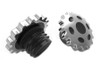 Wyatt Gatling #78093 - Sprocket Gas Cap Set Vented and Non-Vented Chrome