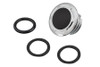 V-Twin #78688D - Slot Pop Up Vented Gas Cap Chrome