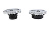 Wyatt Gatling #78294 - Skull Style Gas Cap Set Chrome