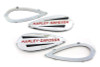 Wyatt Gatling - Gas Tank Emblems with Red Lettering