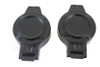Wyatt Gatling #78470B+78471B - Flip Up Gas Cap Set Black