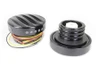 Wyatt Gatling #011061 - Black LED Ribbed Style Fuel Gauge and Filler Cap Set