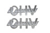 V-Twin #O.H.V. - Fender Emblem Set  inchDeluxe Overhead Valve inch