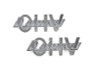 V-Twin #O.H.V. - Fender Emblem Set  inchDeluxe Overhead Valve inch