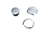 V-Twin #78705 - Flush Mount Gas Cap & Left Side Tank Cap Kit Chrome