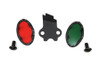 V-Twin - Parkerized Cateye Dash Panel Lens Set