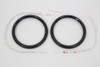 V-Twin #77844B - 4 inch Gauge Bezel Cover Black Set