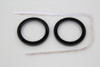 V-Twin #77845B - 2 inch Gauge Bezel Cover Kit with a Black Finish
