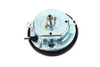 V-Twin #70845G - FLH 2:1 Ratio Replica Grey-Blue Face Speedometer
