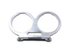 V-Twin #74412 - Dual Gauge Mount Bracket Chrome with Slot
