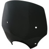 Memphis Shades #MEP5245 - El Paso Windshield - 15" - 7" Headlight Cutout - Dark Black Smoke