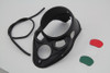 V-Twin #12-0070GBVT - Black Skull Dash Panel with Red Lens