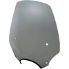 Memphis Shades #MEP5223 - El Paso Windshield - 19" - 7" Headlight Cutout - Black Smoke