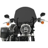 Memphis Shades #MEP5265 - El Paso Windshield - 15" - 9" Headlight Cutout - Dark Black Smoke