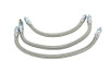 V-Twin #03-0031 - Stainless Steel Oil Line Set 3 Piece