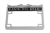 V-Twin #28-6014 - License Plate Frame Chrome