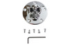 V-Twin #30-0181 - Skull Face Ignition System Cover 5-Hole Chrome