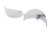 V-Twin - Chrome 4-1/2 inch Deco Spotlamp Visor Set