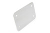 V-Twin #76935 - License Plate Frame Backing Plate Smooth Style Chrome