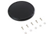 V-Twin #78617F - M8 Flat Black 5-Hole Smooth Derby Cover