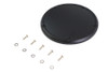V-Twin #78617F - M8 Flat Black 5-Hole Smooth Derby Cover