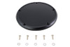 V-Twin #78617W - M8 Wrinkle Black 5-Hole Smooth Derby Cover