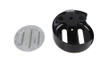 V-Twin #77130B - 3 Slot Round Horn Cover Black