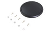 V-Twin #302913 - Wrinkle Black 5 Hole Domed Derby Cover