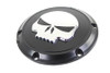 V-Twin #78286B - Black 6 Hole Skull Derby Cover