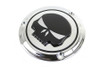 V-Twin #78287 - Chrome 3 Hole Skull Derby Cover