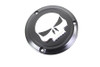 V-Twin #78287B - Black 3 Hole Skull Derby Cover