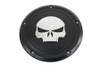 V-Twin #78288B - Black 5 Hole Skull Derby Cover