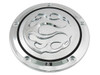 V-Twin #77571 - Chrome 5-Hole Flame Derby Cover