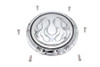 V-Twin #77572 - Chrome 6-Hole Flame Derby Cover