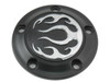 V-Twin #77574B - Black 5-Hole Flame Point Cover