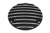 V-Twin #71033B - Finned Derby Cover Black
