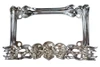 V-Twin #P28-6818 - License Plate Frame Skull Style Chrome