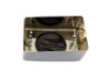V-Twin - Chrome Ignition Module Cover with Black Flame