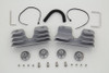 V-Twin #63423 - Head Bolt and Spark Plug Cover Kit Silver