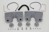V-Twin #63423 - Head Bolt and Spark Plug Cover Kit Silver