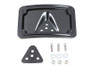 V-Twin #76596B - License Plate Bracket Curved Laydown Style Black